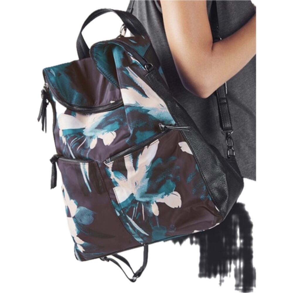 Fabletics Backpack Gray Floral - image 1